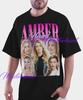 Maglietta Amber Heard, Maglietta Retrò Amber Heard, Maglietta per Fan di Amber Heard, Maglietta Comfor Colors