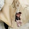 1 Cute Acrylic Girl Keychain, 2D Flat, Holiday Gift, Backpack Accessories, Key Decoration, Car Decoration, Keychain, Pendant
