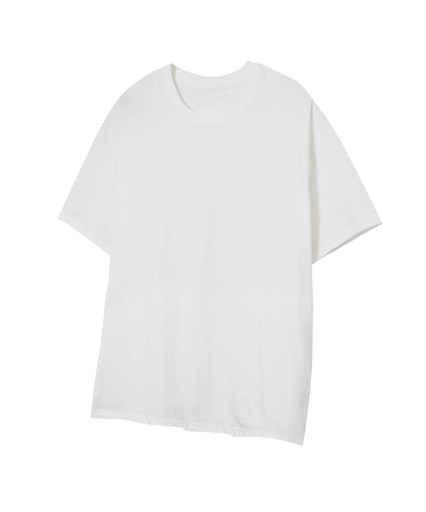 STANDARDERROR 87-Stan312 Basic Cotton Crew Neck Short Sleeve T-Shirt (10 Colors) (C Type)