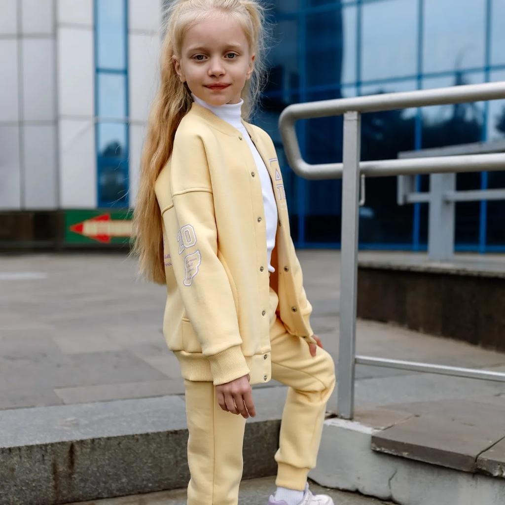 Tracksuit (girls) – Warm Bomber & Pants with Print, Winter , 6443-025-33 HC