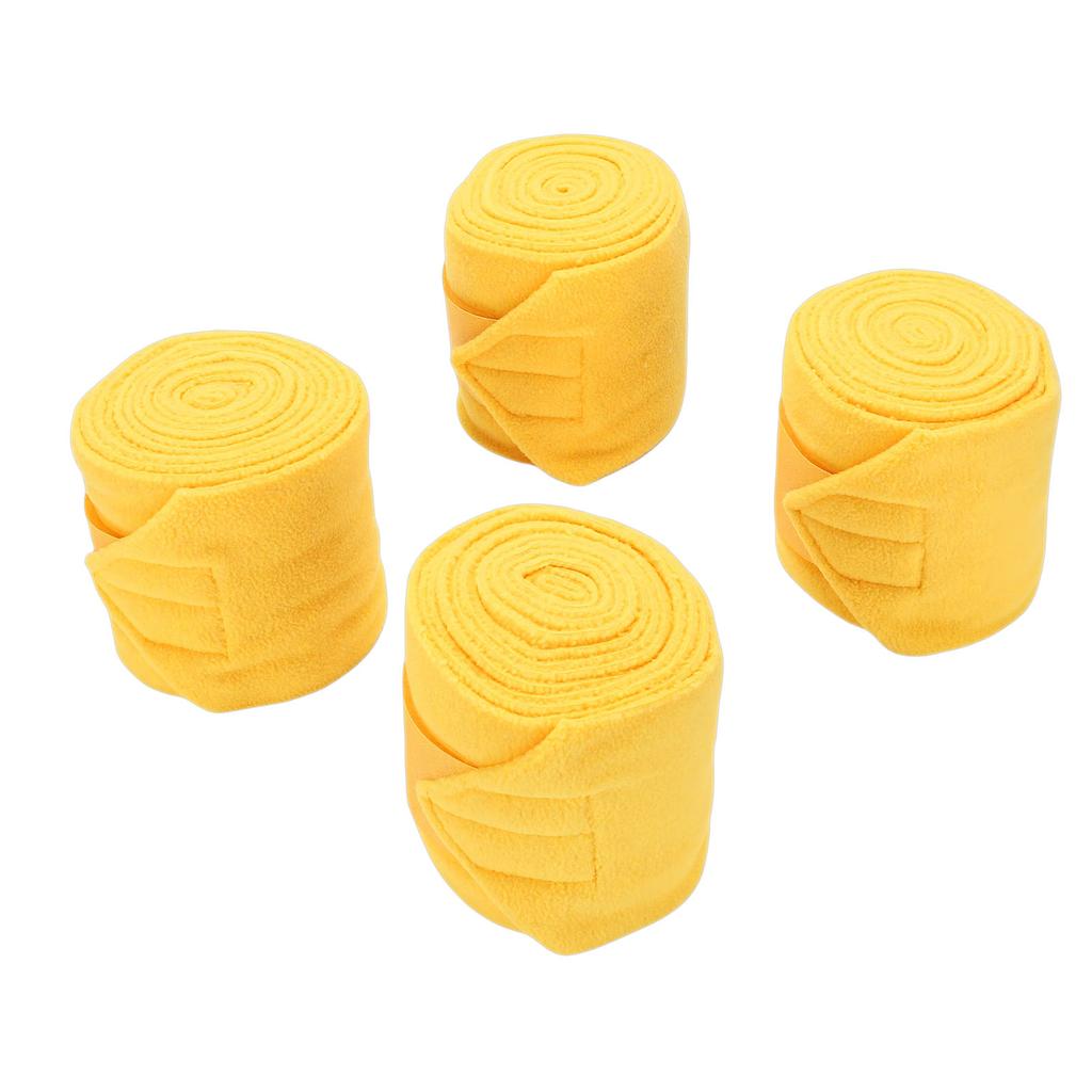 4pcs Horse Leg Wraps Comfortable Soft Fce Wraps Equestrian Leg Bandages Stable Supplies