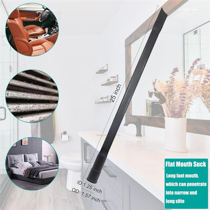 A20F-Universal Vacuum Attachments Kit Accessories - Includes Horse Hair Vacuum Brush, Hose Adapters For 2 1/2In To 1 1/4In