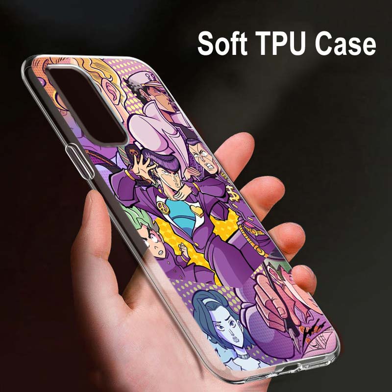 Jojo's Bizarre Adventure Jojo Pro OPPO Reno7 SE 6 5 Z F 4G 5G Find X2 X3 Neo Lite Pro Plus Průhledný Měkký Telefonní Kryt Coque