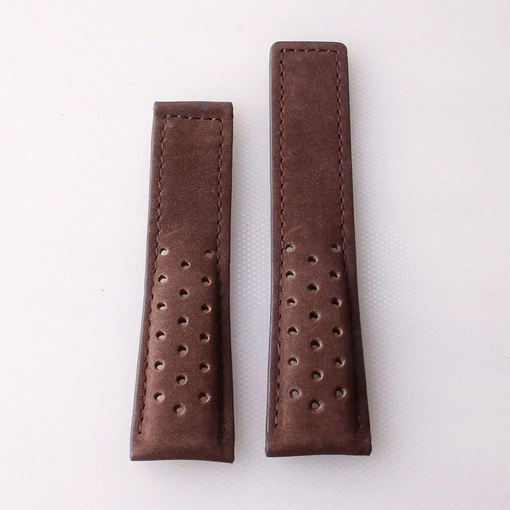 

Ремешки для часов из коровьей кожи для TAG HEUER CARRERA серии 20 мм, 22 мм, 24 мм, мужские ремешки для часов, аксессуары для браслетов, складная пряжка Coffe no buckle 22mm