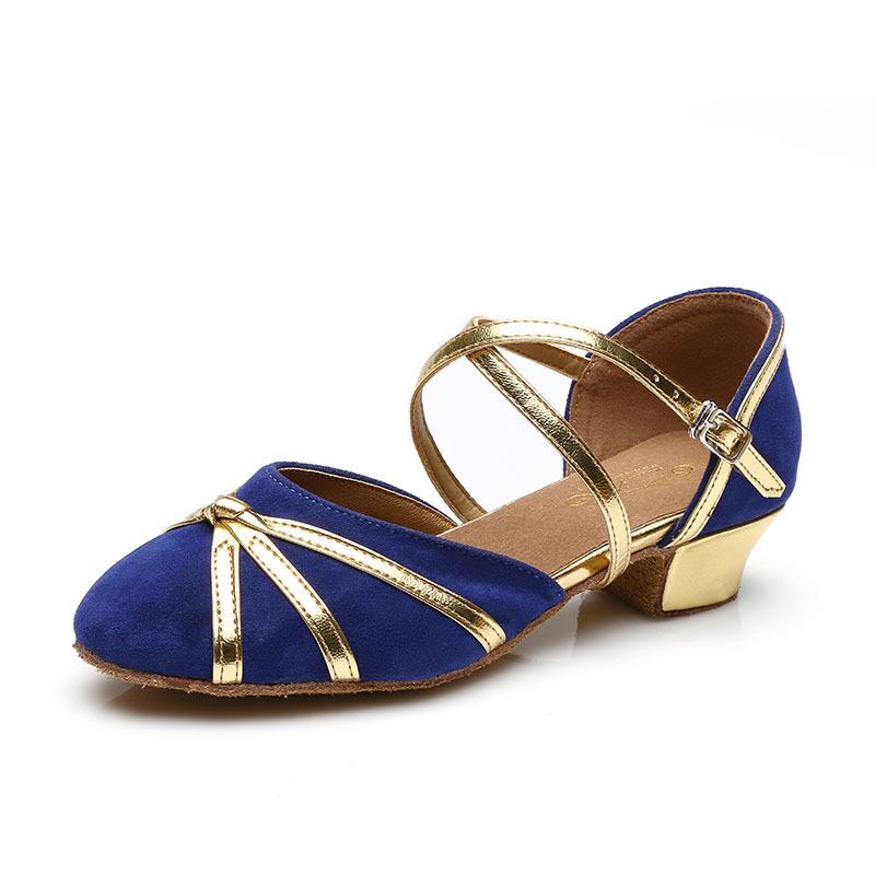 Dancing Shoes for Women Closed Toe Ballroom Latin Dance Shoes Rubber Sole High Heel Tango Girls Salsa Dance Shoes