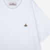 Vivienne WesTwood Unisex Logo Stickerei Weißes T-Shirt 3g010013 J001m A401