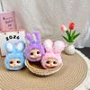 Cartoon Macaron Rabbit Plush Doll Bag Pendant Keychain Party Gifts
