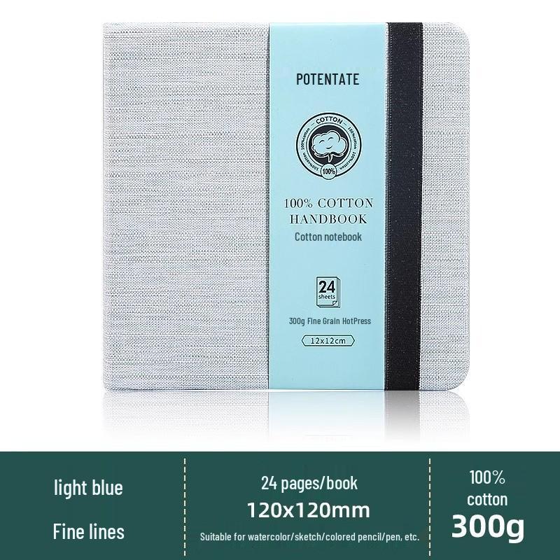 Portable Cotton Watercolor Accordion Planner - 300g Fabric for Travel & Student Paintings