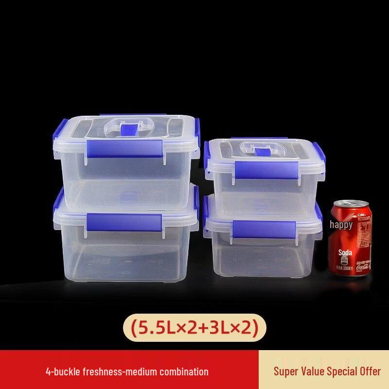 DMPP Transparent Portable Food Storage Container Set