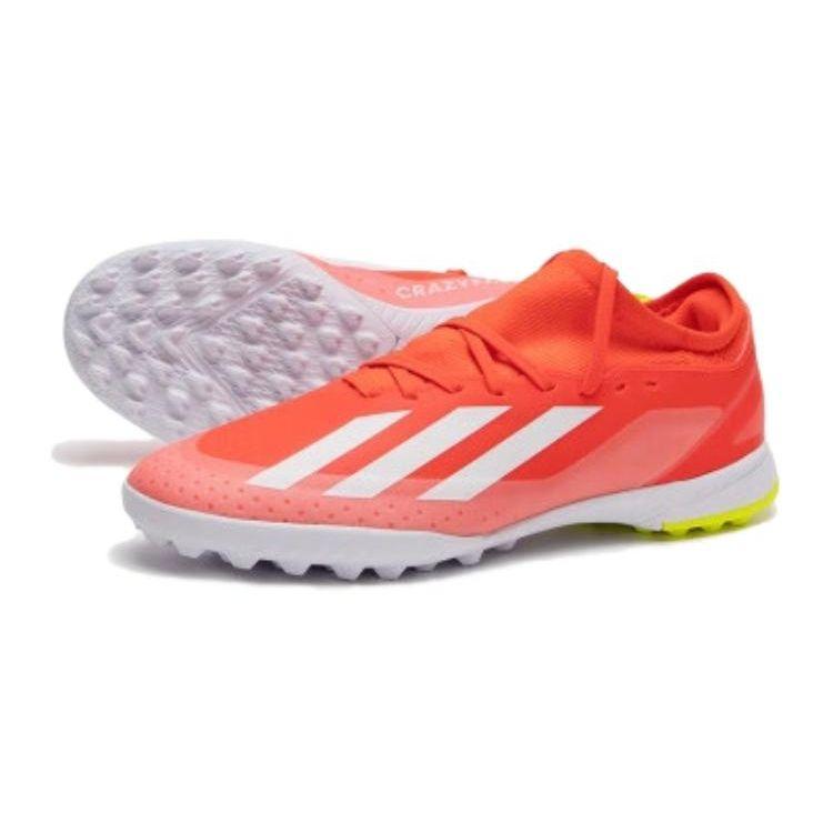 Adidas X Crazyfast League TF J Energy Citrus Pack Barnesneakers Rød Solar-Rød Sky-Hvit IF0679
