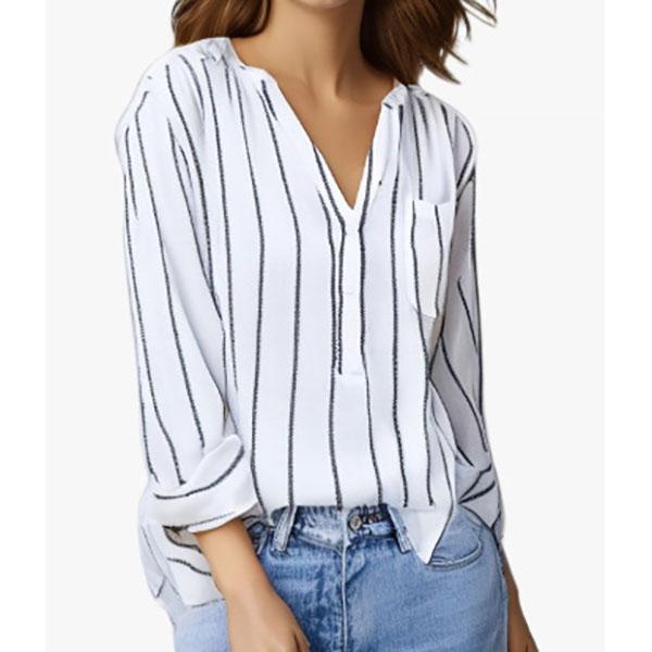 Women Casual Loose Striped Shirts Autumn Vintage Women's Oversized Shirts Fashion Elegant Youth Female Tops Plus Size