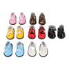 7 Pairs Doll PU Leather Shoes Bright Leather Casual Ball Jointed Plush Doll Dress Cute Doll Shoes
