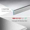 Extra Large Stainless Steel Rolling Chopping Board Double-Sided, Durable Kitchen Countertop Protector for Home Cooks, Culinary Chopping Board