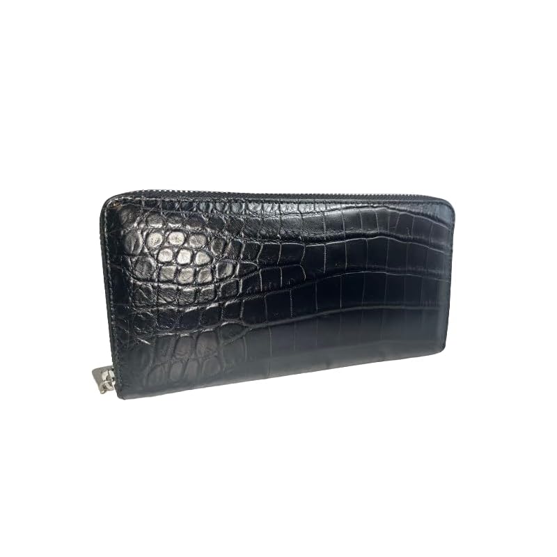 

[GUODI] long wallet round zipper mold crocodile genuine leather garcon coin purse ladies men s NB7-W223 Croco crocodile skin crocodile leather