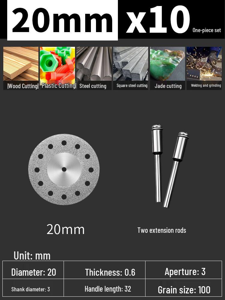 Electric Drill Diamond Cutting & Grinding Disc for Glass Jade and Grout