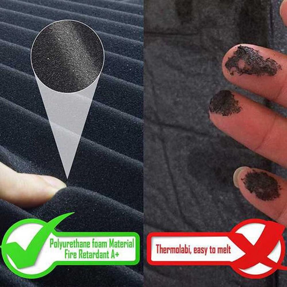 1/12Pcs Sound Insulation Soundproofing Foam Triangular Groove Soundproof Acoustic Foam Board 30x30x2.5cm Studio Wall Panel