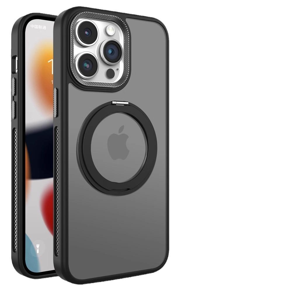 Rotating Bracket Magnetic Suction Suitable for Apple 16 Promax Mobile Phone Case IPhone 14 Matte Cooling 15 Drop-proof Full Package