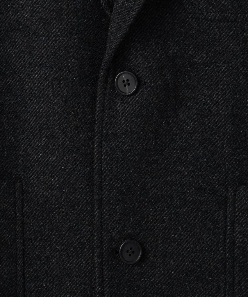 Musinsa Standard Wool Blend Traditional Out-Pocket Blazer [Charcoal Grey]