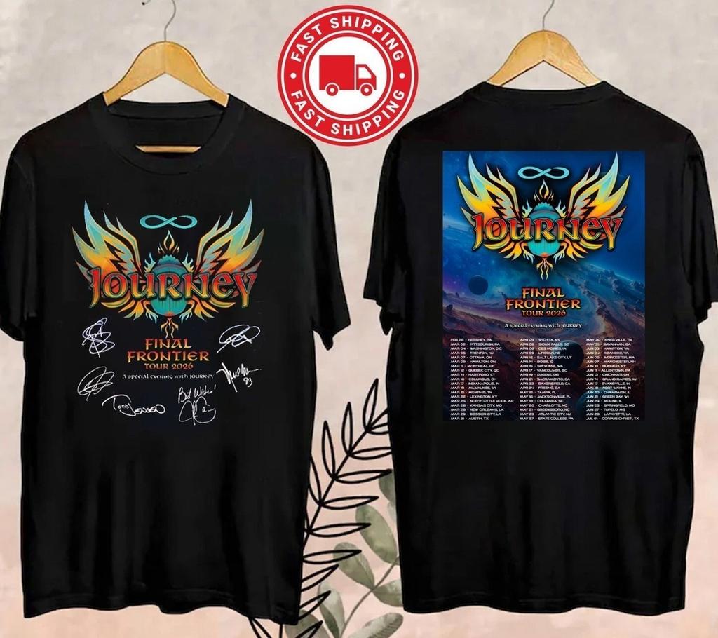 Journey Band Shirt Final Frontier Tour 2026 Cotton All Size Shirt U18.62