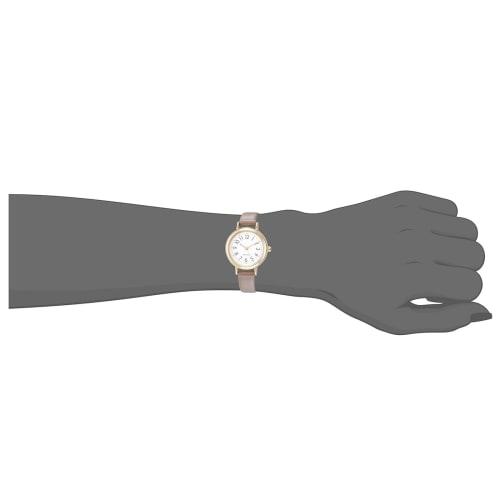 Fieldwork Pluie Small Analog Watch with Waterproof Leather Strap, ST246Z-2, Women's, Gray