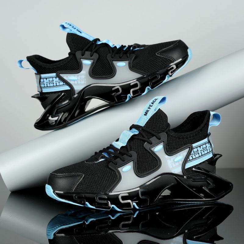 Next summer men's fashion platform dad shoes youth casual breathable luminous shoes outdoor blade shoes