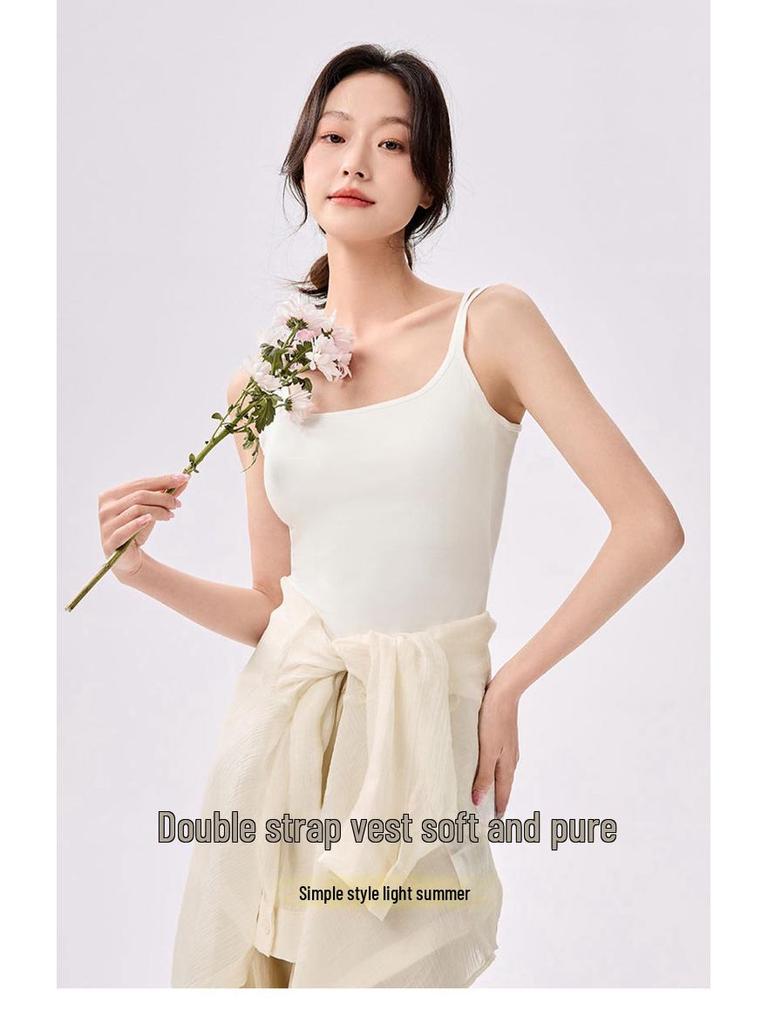 Bezešvá letní vesta bez rukávů s bočním krytím pro ženy