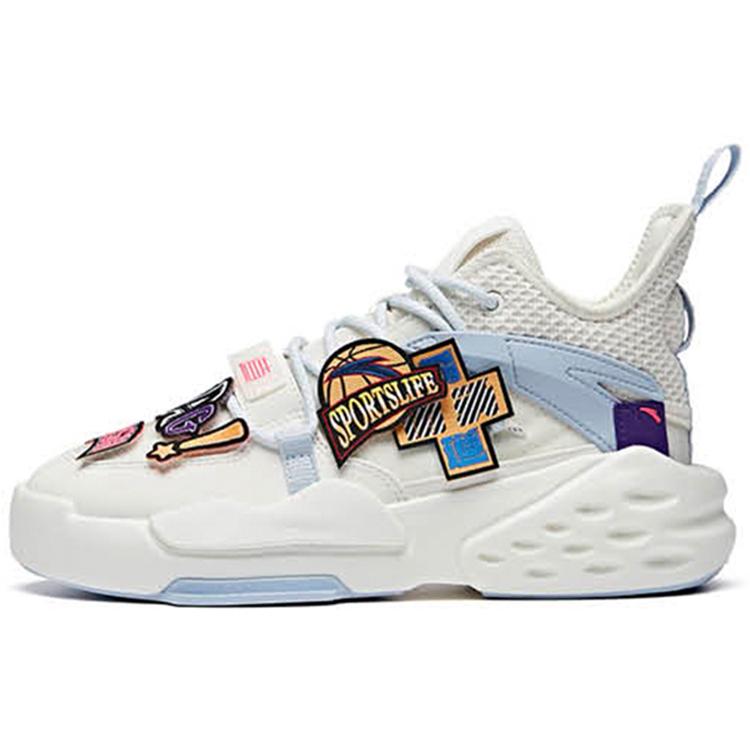 

ANTA Baas Velcro White Blue Women s 122018087-3 36
