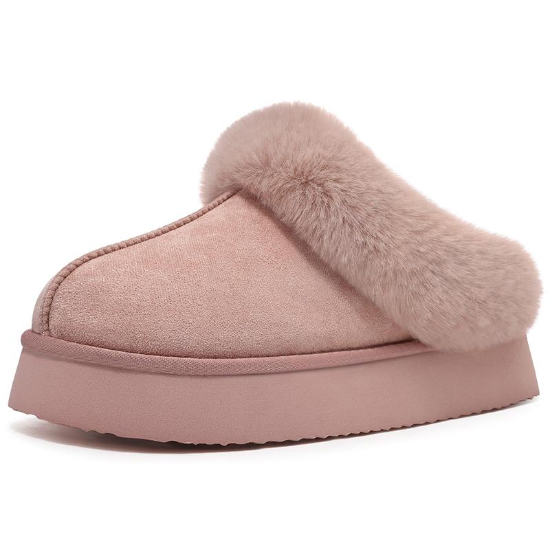 Fashion Kidmi Women's Slippers New Fuzzy Platform Slippers Women Comfortable Winter House Shoes with Memory Foam Women's Cotton slippers