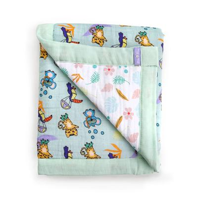 Milk&Moo Muslin Blanket Fibre Filled Jungle Friends