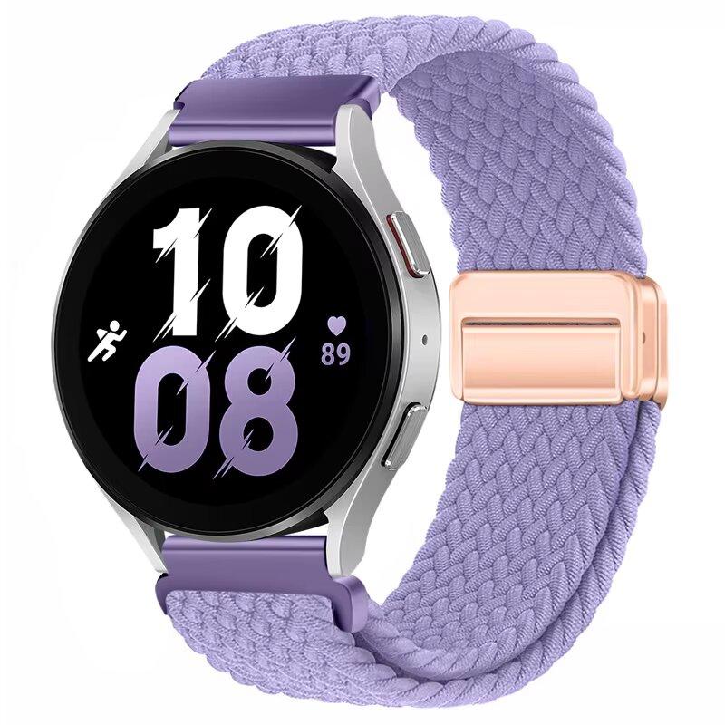 Weaves Nylon Loop Strap For Samsung Galaxy Watch8 40 44mm Magnetic Wristband For Galaxy Watch 8 Classic 46mm Band Sport Bracelet