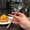 Fourchette en acier inoxydable de haute qualité à long manche fourchette de table pour repas occidentaux fourchette à salade pâtes fourchette pour repas occidentaux fourchette principale fourchette à steak