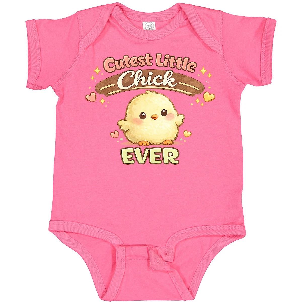 Inktastic Cutest Little Chick Ever Baby Bodysuit Easter Shirt Toddler Outfit 130