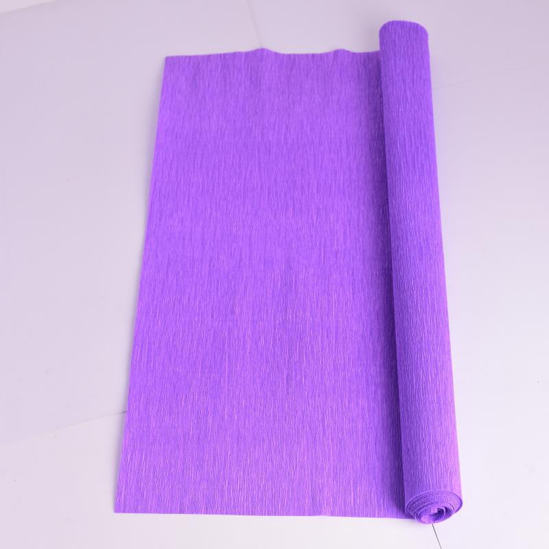 Thickened Colored Crepe Paper for DIY Flowers, Stretchable Ruffled Paper for Kindergarten Crafts