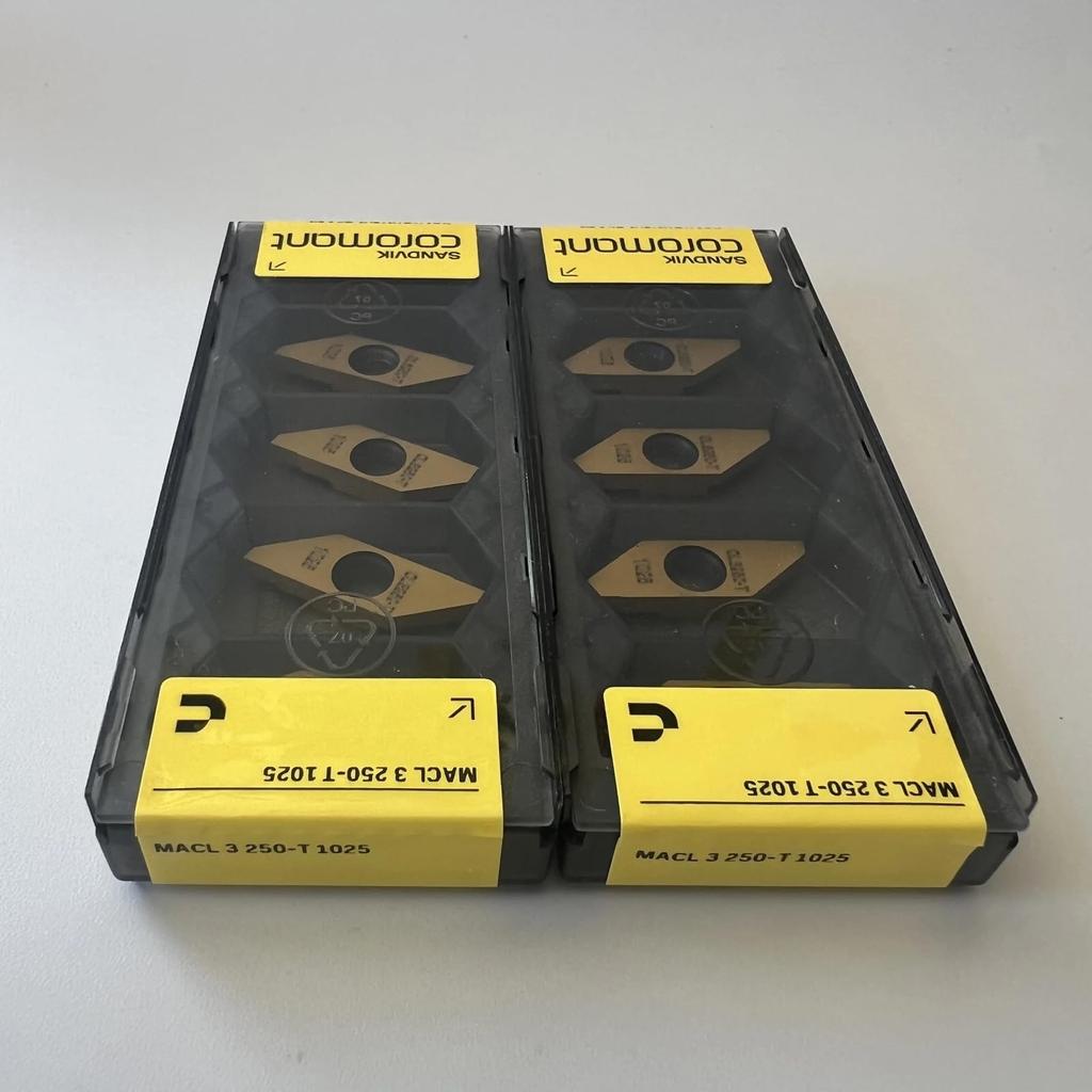 Original Sandvik / MACL3250-T 1025 CNC lathe carbide blade tool 10 Pcs