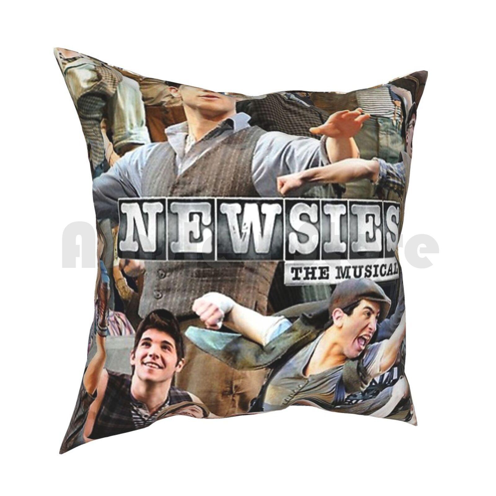 Newsies Broadway Musical Collage Pillow Case Printed Home Soft Throw Pillow Newsies Broadway Musical Collage 30x30cm 12x12in
