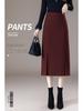 Autumn 2025 Bestseller: Versatile High-Waisted Pleated Skirt with Slit - Loose, Casual, and Flattering