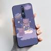 Custodia carina per Nokia 5.1/Nokia 5.1 Plus/Nokia X5/Nokia 5 Cover Shell Stampata Cover Protettiva Silicone Morbido Cartone Animato Nera
