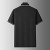 Men's Plus Size Solid Half-Zip Polo Shirt