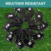 10Pcs Golfs Head Cover, Thick Synthetic PU Leathers Golfs Iron Head Cover with Big Number for Long Neck Golfs Club Head