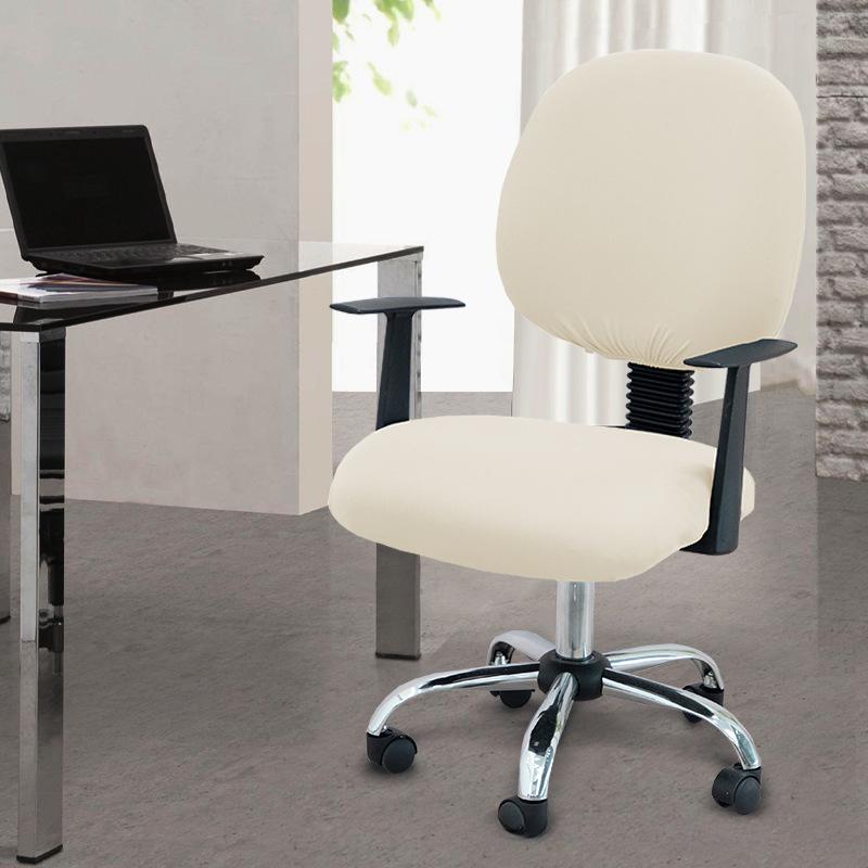 Two-Piece Computer Chair Cover Washable Executive Chair Cover For Computer Stretchable Seat Covers Computers Chairs