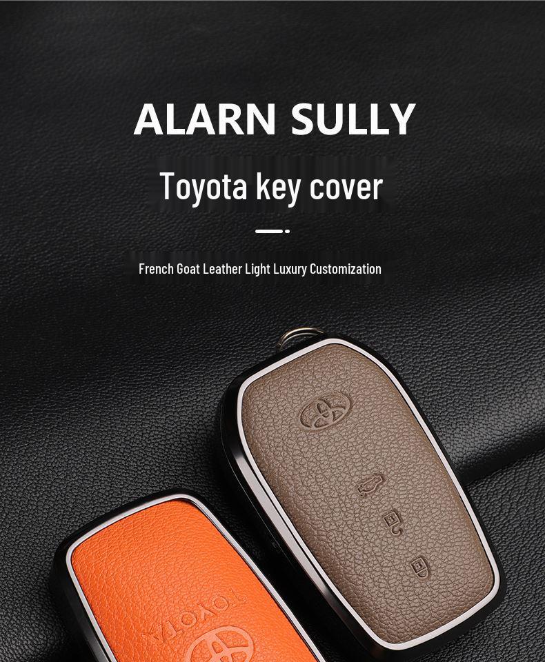 Skórzany Etui na Kluczyki do Toyota Camry, Highlander, Prado, Land Cruiser, Venza, RAV4 - 9. Gen