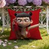 Animated Movie Nezha Cushion Cover Home & Car Dual-Scene Pillow Cover: Reversible for Premium Comfort