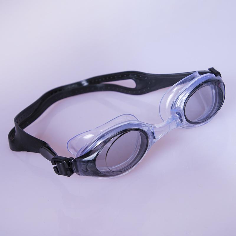 

Новые популярные водонепроницаемые очки для плавания с большой оправой чёрный