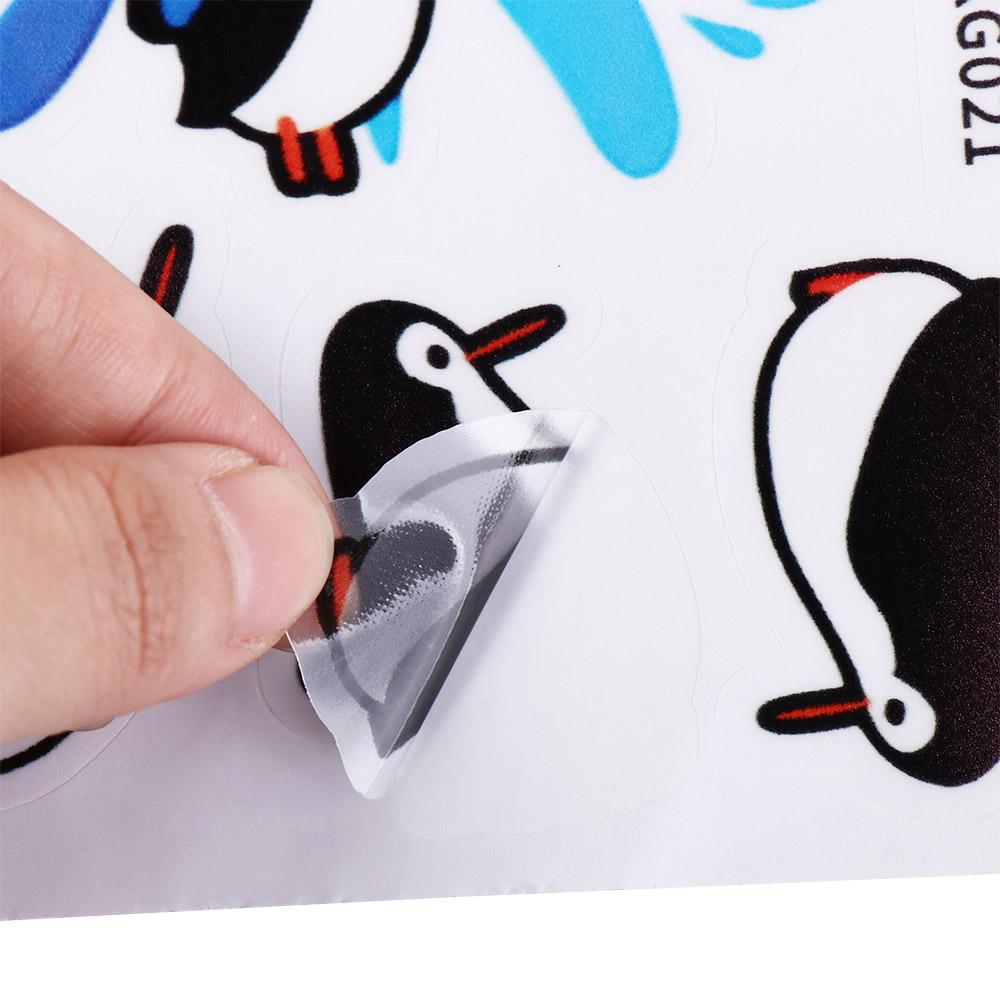 Cartoon Penguin Switch Stickers Vinyl Wall Stickers Penguin Diving Wallpaper  Computer Skateboard