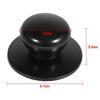 2Pcs Black Kitchen Cookware Saucepan Kettle Lid Replacement Knobs Cover Holding Handles New
