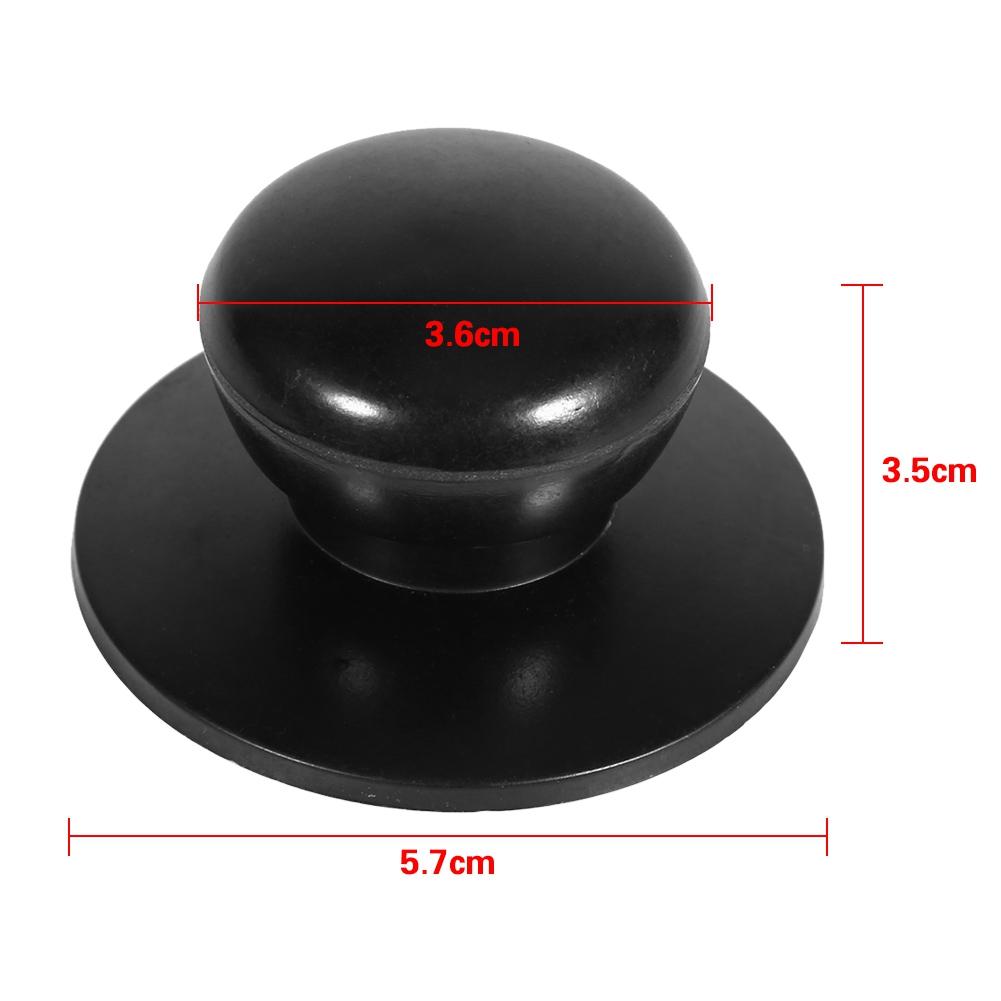 2Pcs Black Kitchen Cookware Saucepan Kettle Lid Replacement Knobs Cover Holding Handles New