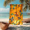 Ultra-Soft Beach Towel with Pete the Cat Theme,Ideal for Pool - Camping, Diving - Perfect Travel Essential, Vibrant Beach Towel.
