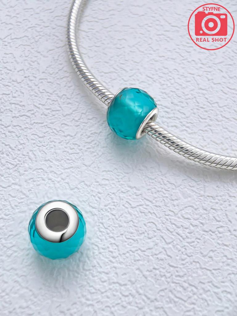Charm Bead Components Plata Colorful Glass Bead Components Charm Bead Component Copper Metal Plated Compatible With Charm Bead Components Copper