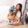 Cute Plush Tiger Doll Stuffed Fluffy Tiger Plush Toy Soft Animal Plush Pillow for Adults Kids