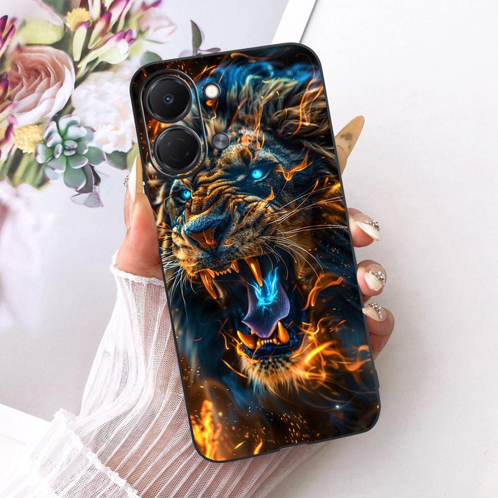 For Tecno Spark Go 3 Case Cover Fashion Butterfly Luxury Cute Painted Black Silicone Bumper For Tecno Spark Go3 KN3 Phone Casing